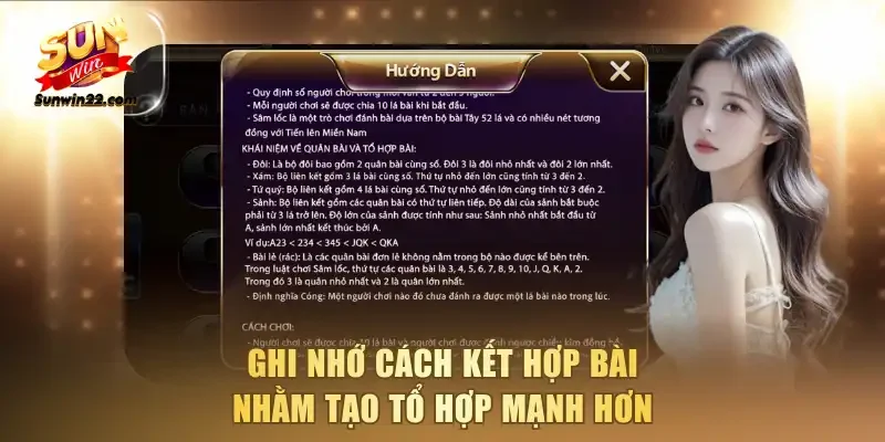 Ghi nhớ cách kết hợp bài nhằm tạo tổ hợp mạnh hơn